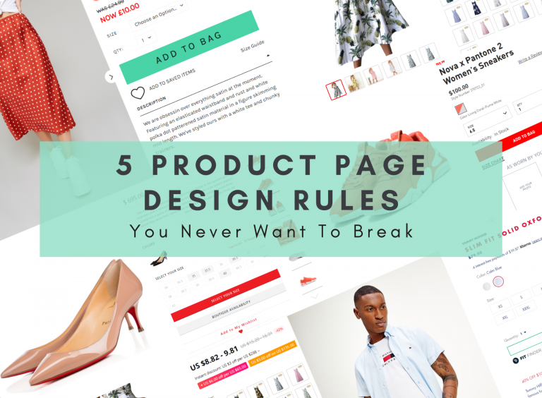 5 product page design rules