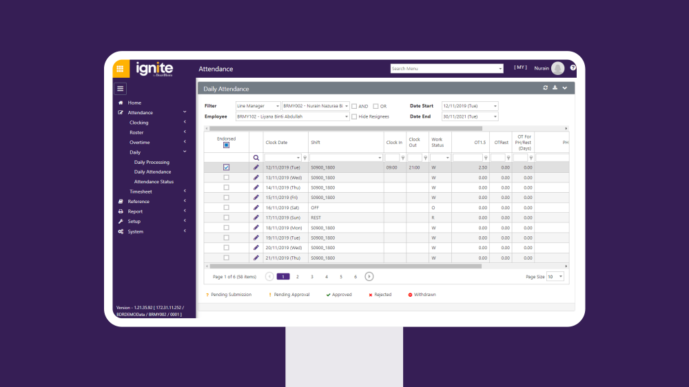 Ignite Attendance Module