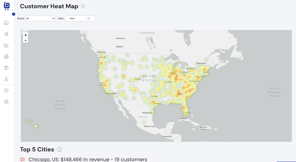 customer heat map